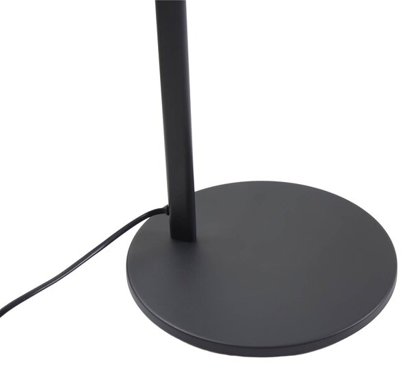 Lampa stojąca Silka Lucande, czarny, biuro, metal, nowoczesny