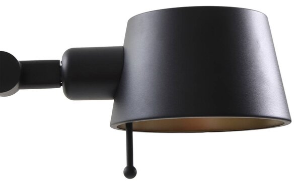 Lampa stojąca Silka Lucande, czarny, biuro, metal, nowoczesny