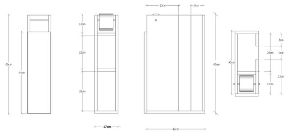 Szafka łazienkowa Paper White