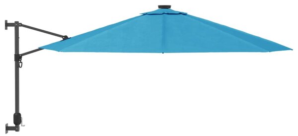 Ścienny parasol ogrodowy, niebieski, 290 cm