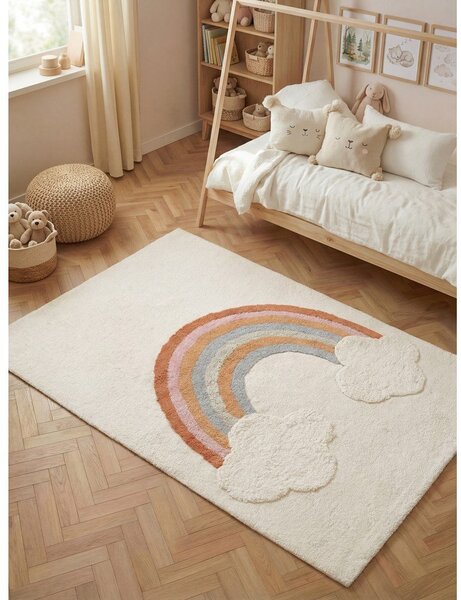 Kremowy bawełniany dywan dziecięcy odpowiedni do prania/tkany ręcznie 140x200 cm Snuggle Petite – Hanse Home