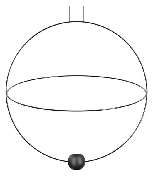 Lampa Wisząca Lodes, ściemnialny, czarny, salon, metal