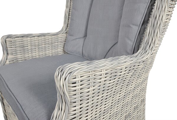 Meble z technorattanu RAVENA White Grey