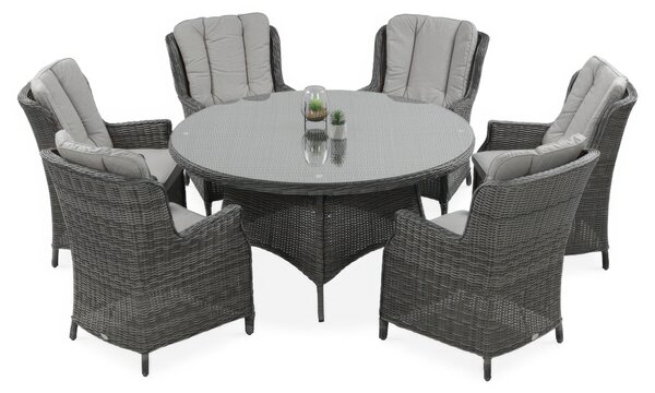 Meble z technorattanu RAVENA Dark Grey