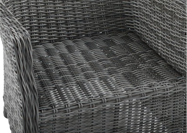 Meble z technorattanu RAVENA Dark Grey