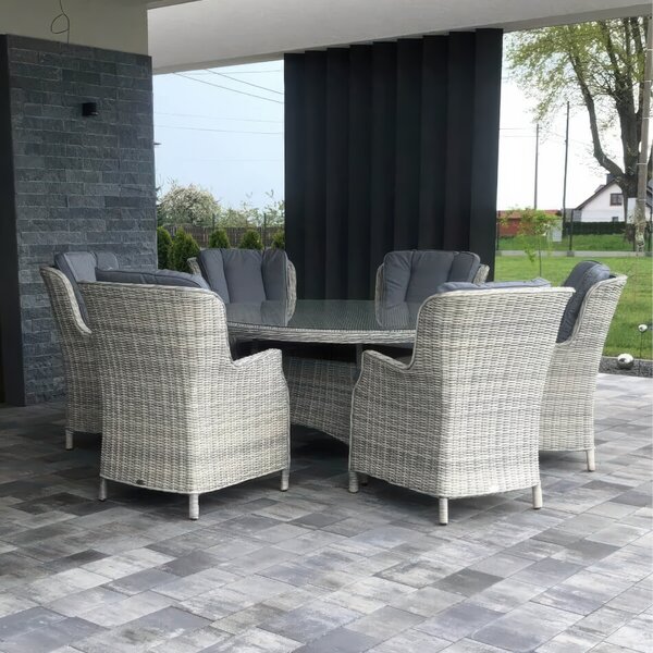 Meble z technorattanu RAVENA Dark Grey