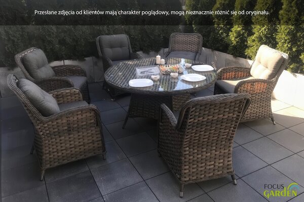 Meble z technorattanu BARCELONA Melange