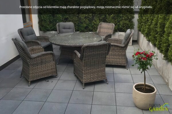 Meble z technorattanu BARCELONA Melange