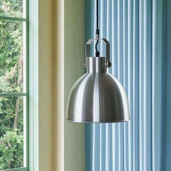 Hübsch - Clearly Lampa Sufitowa Brushed Steel
