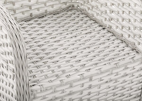 Meble z technorattanu BARCELONA Melange White