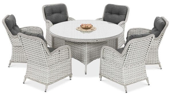 Meble z technorattanu BARCELONA Melange White