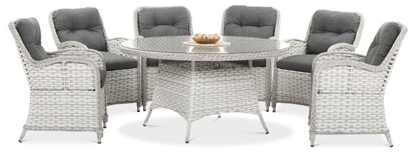 Meble z technorattanu BARCELONA Melange White
