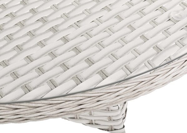 Meble z technorattanu BARCELONA Melange White
