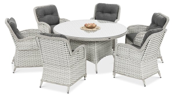 Meble z technorattanu BARCELONA Melange White