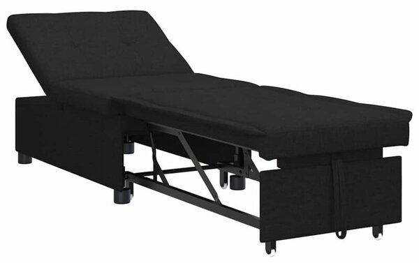 Nowoczesna rozkÅadana sofa z tkaniny w kolorze czarnym
