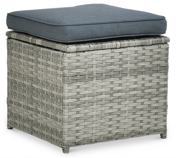 Narożnik z technorattanu IBIZA + FOTEL Grey