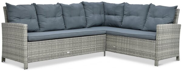 Narożnik z technorattanu IBIZA + FOTEL Grey