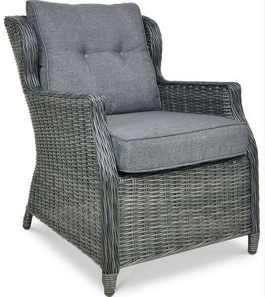 Meble z technorattanu TRIVENTO 2 Dark Grey
