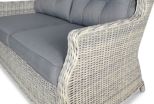 Meble z technorattanu TRIVENTO 2 White Grey