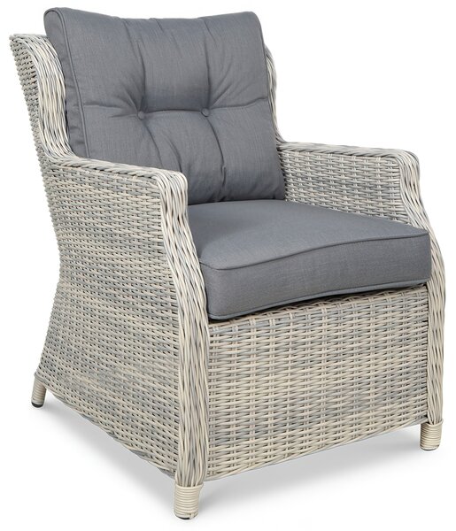 Meble z technorattanu TRIVENTO 2 White Grey