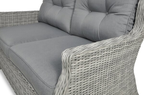 Meble z technorattanu TRIVENTO 2 Stone Grey