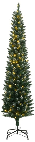 Sztuczna, smukła choinka, 150 lampek LED, 120 cm