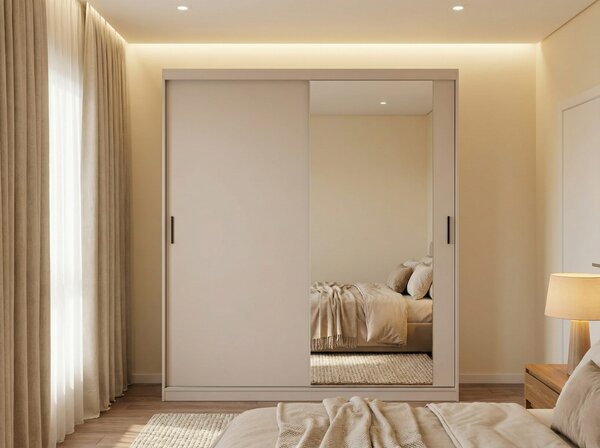 Szafa przesuwna 200 cm BREGI cashmere