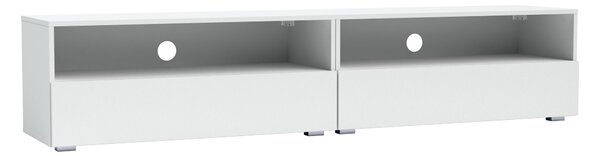 Szafka RTV 200 cm TEBRIS biały mat
