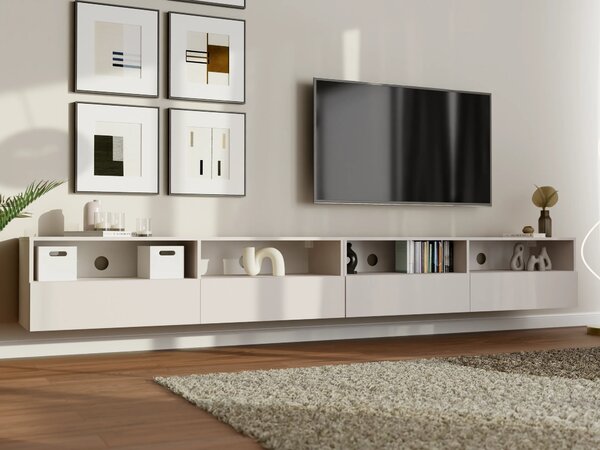 Szafka RTV 300 cm TEBRIS cashmere