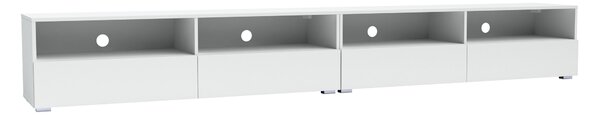 Szafka RTV 300 cm TEBRIS biały mat