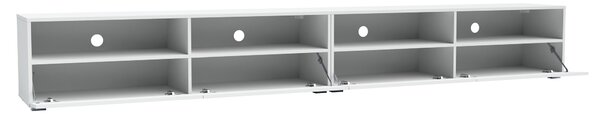 Szafka RTV 300 cm TEBRIS biały mat