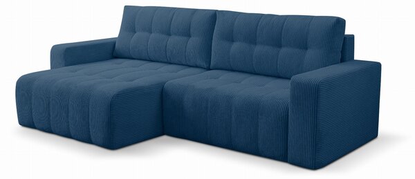 Narożnik MASONE sztruks niebieski
