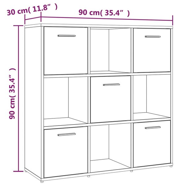 Czarny minimalistyczny regał W8-D38