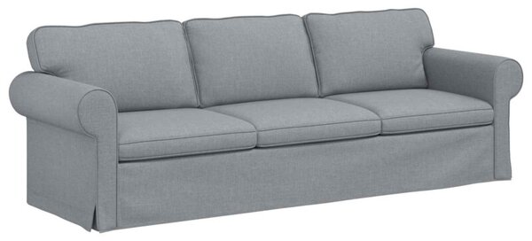 ModuÅowa kanapa jasnoszara w minimalistycznym stylu