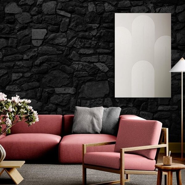 Obraz eleganckia tęcza Mid-Century