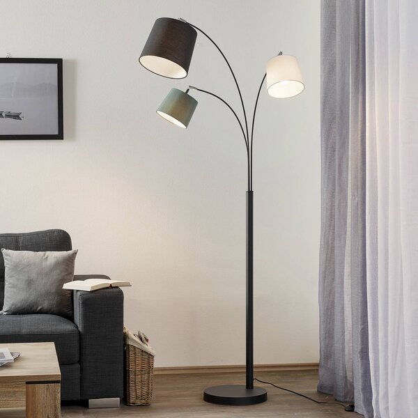 By Rydéns Lampa stojąca Foggy, czarny, salon / jadalnia, metal, nowoczesny
