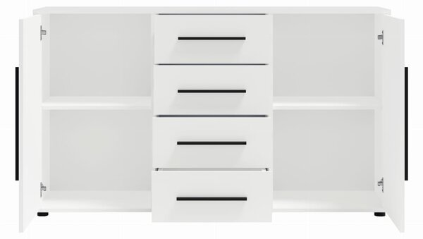 Komoda K2D4SZ MAXIONE czarny mat