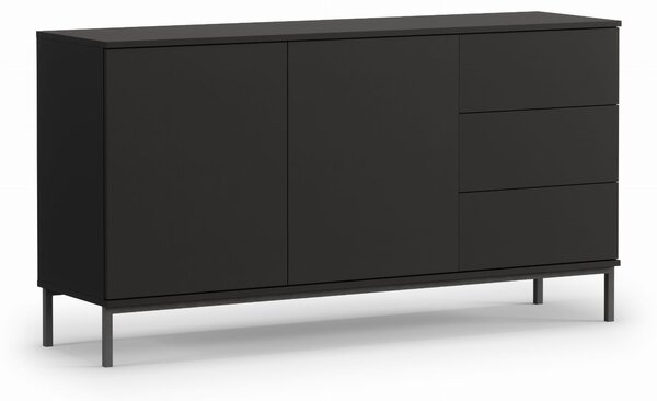 Komoda K2D3SZ QUERTY czarny mat