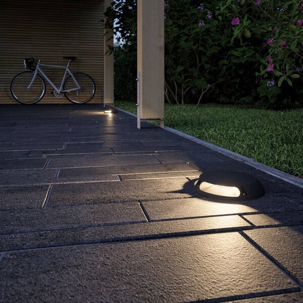 Paulmann Plug & Shine lampa stojąca LED 93920 2x3W 93920, możliwość ściemniania, czarny, aluminium, nowoczesny