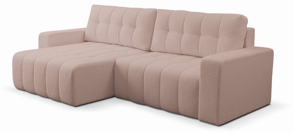 Narożnik MASONE boucle różowy