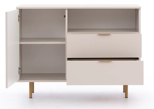 Komoda K1D2SZ NUBIA czarny mat