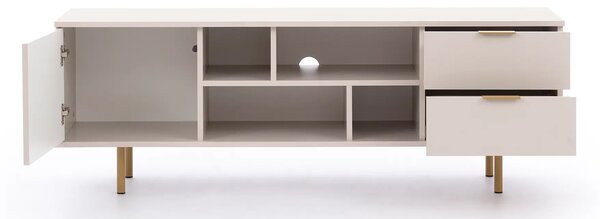 Szafka RTV 150 cm NUBIA czarny mat