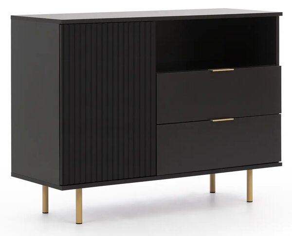 Komoda K1D2SZ NUBIA czarny mat