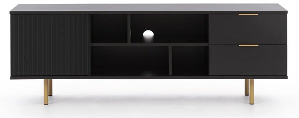 Szafka RTV 150 cm NUBIA czarny mat