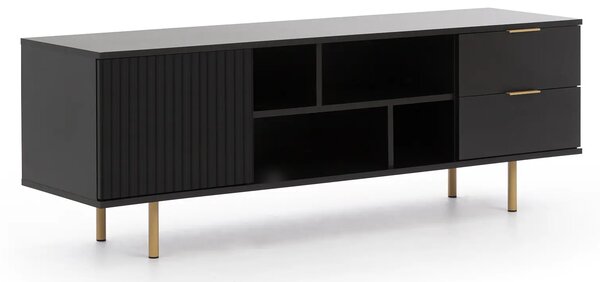 Szafka RTV 150 cm NUBIA czarny mat