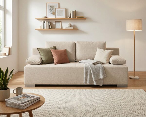 Sofa rozkładana IWA beżowa