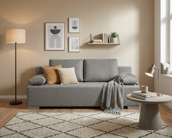 Sofa rozkładana IWA ciemnoszara