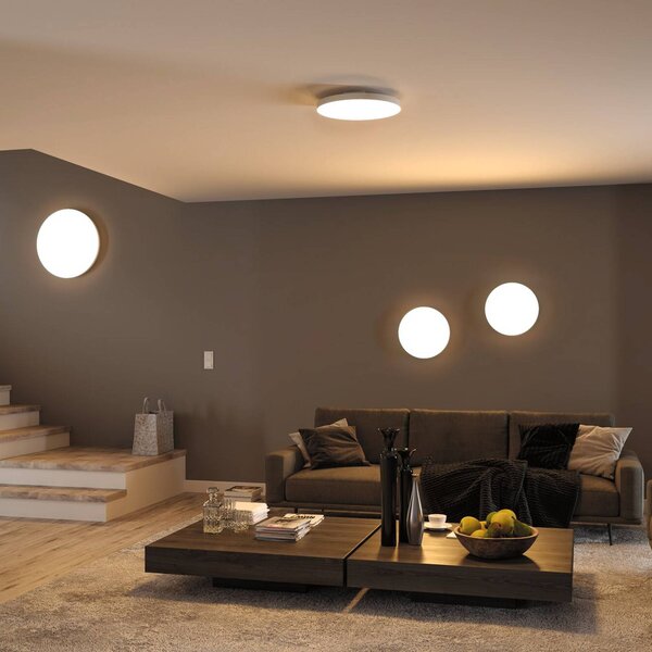 Paulmann Velora panel LED ZigBee CCT okrągły Ø 60 cm Velora, możliwość ściemniania, biały / opal, salon / jadalnia, metal, nowoczesny