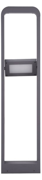 Słupek oświetleniowy LED Darko Lindby, aluminiowy / szary / cynkowy, aluminium, nowoczesny