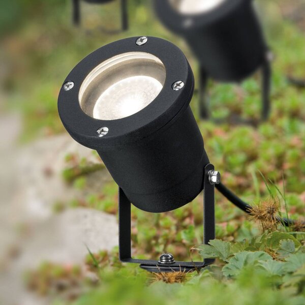 Paulmann Zestaw 6 reflektorów z grotem ziemnym LED Special Line, czarny, aluminium